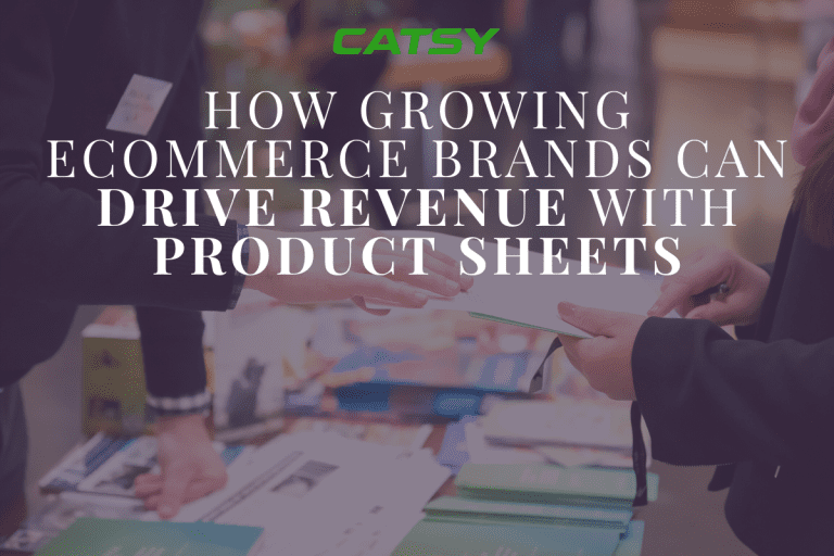 How Growing eCommerce Brands can Drive Revenue with Product Sheets