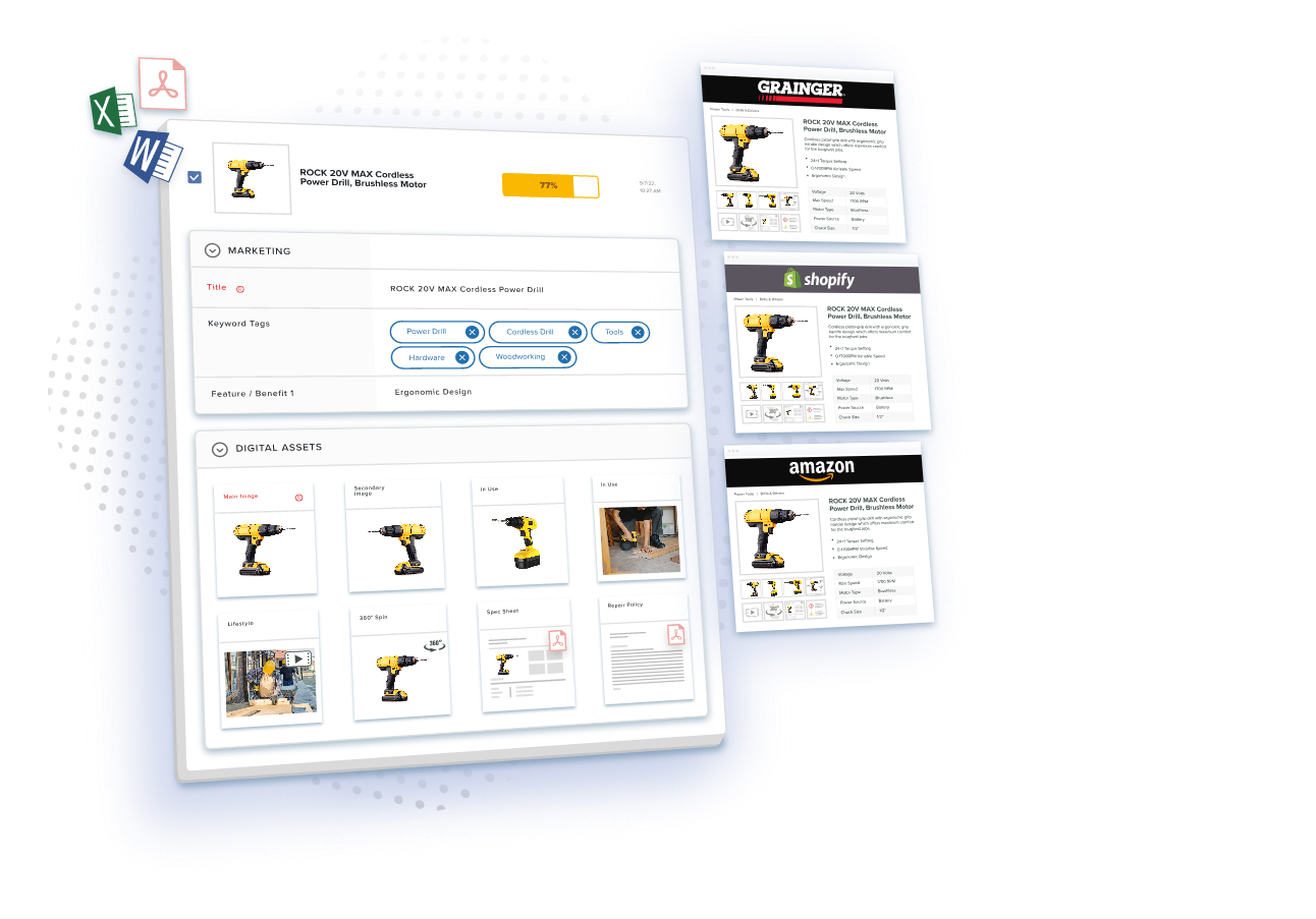 Catsy PIM serving as a single source of truth for organized product information as a catalog grows