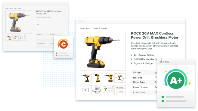 catalog management content grading scores