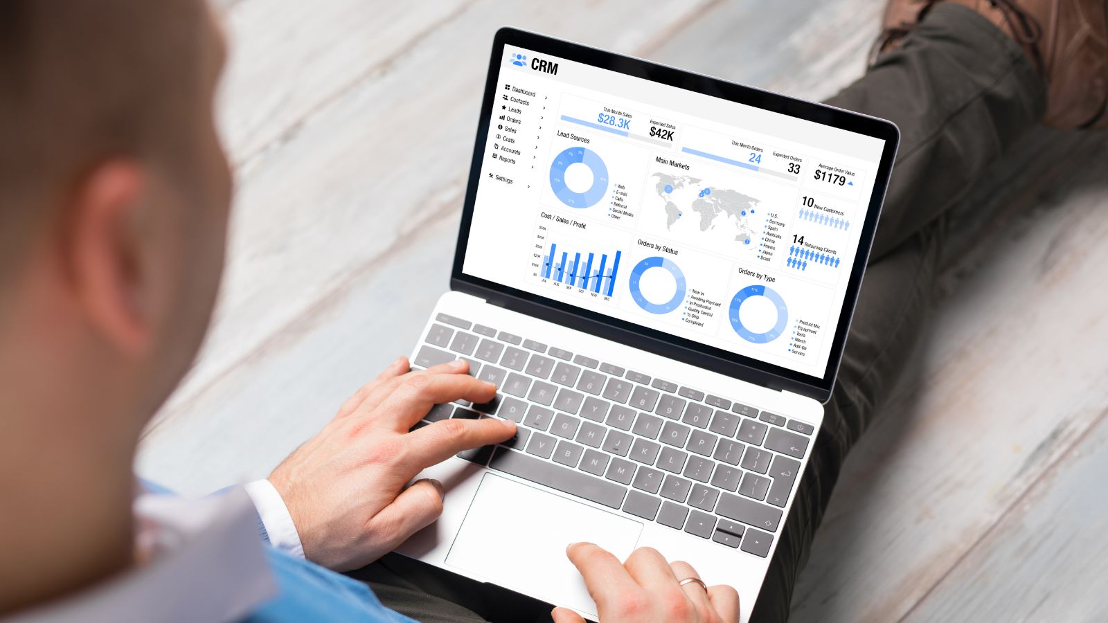 Customer data flowing through a connected marketing technology stack