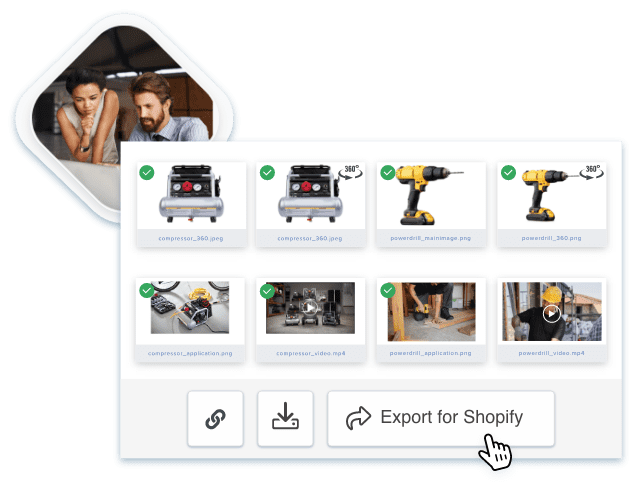 Exporting a product record from a PIM into distributor-specific formats