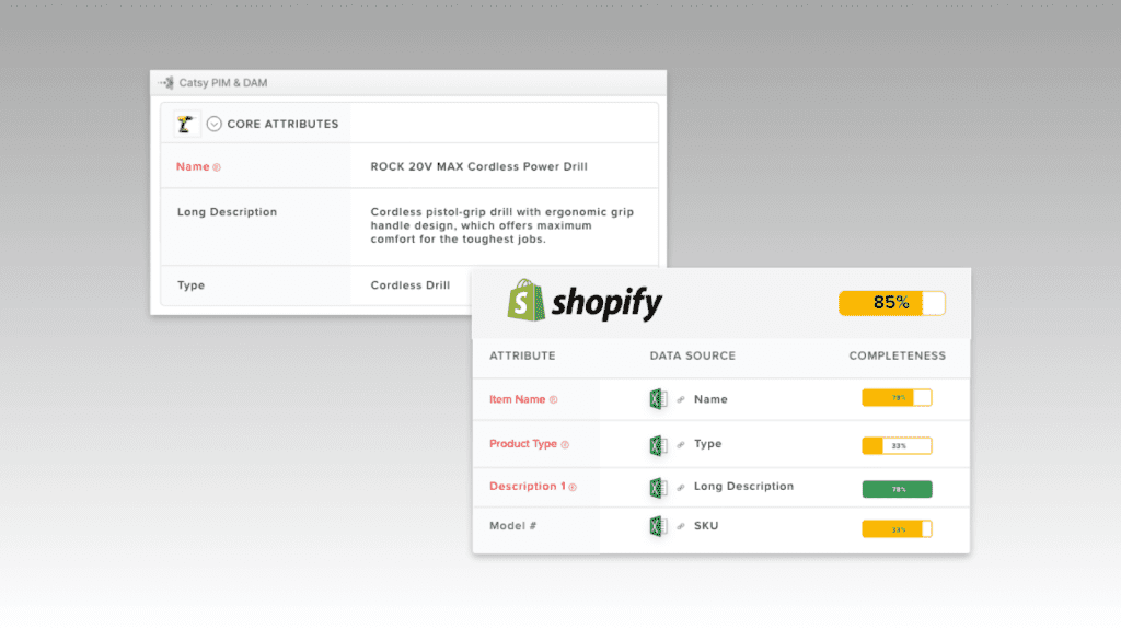 Shopify compatible PIM