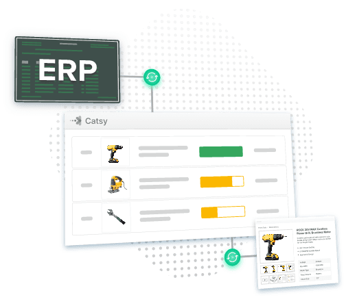 ERP and PIM example of product data quality management