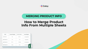 how to merge product info from multiple sheets