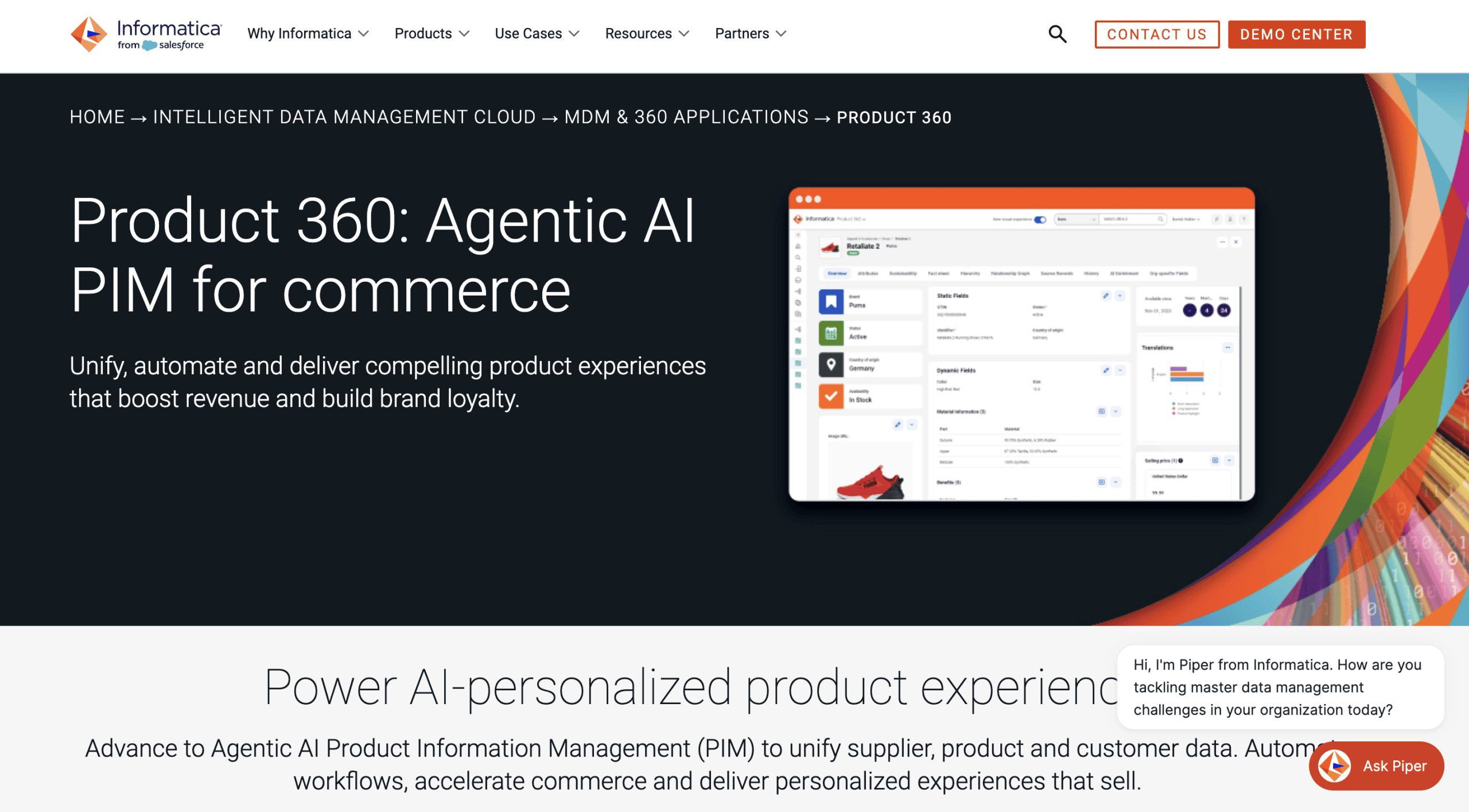 Informatica Product 360 enterprise product data management platform now part of Salesforce